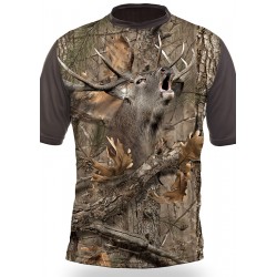 T-SHIRT CERF (manches courtes, Camo)