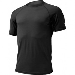 T-SHIRT noir Merino 160 g